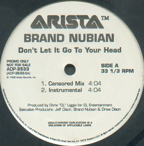 Don't Let It Go To Your Head ADP-3533
