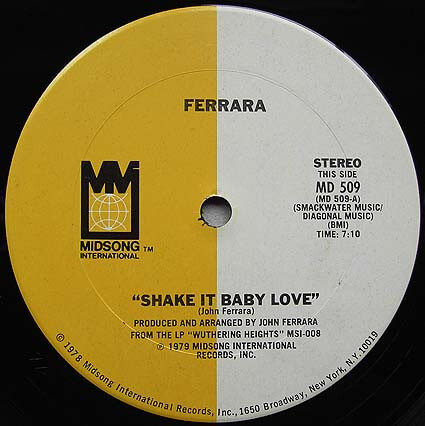 Shake It Baby Love / Love Attack MD 509