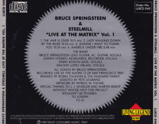 Live At The Matrix Vol.1 LLRCD 040 2