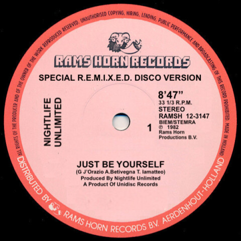Just Be Yourself (Remix) RAMSH 12-3147