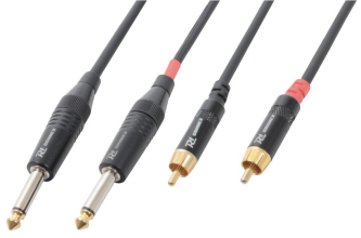 2x 6.3 Mono  - 2x RCA Male CX74