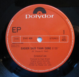 Easier Said Than Done (Special Mix Long Version) 2141 459 4