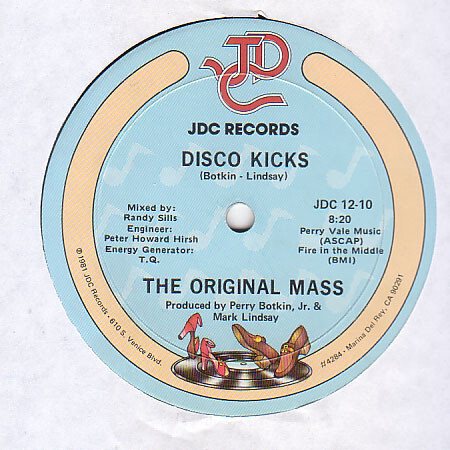 Disco Kicks JDC·12-10  L-6380  MASTERED AT ALLEN ZENTZ L.A. CA
