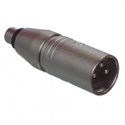 XLR Adapter - XLR Male > RCA Female 27458